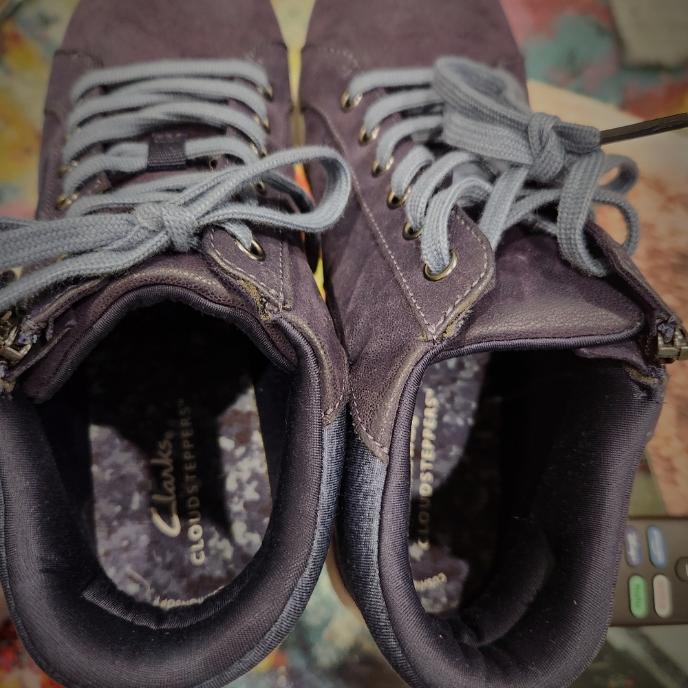 Clarks Breeze Glide lace-up zip sneakers
